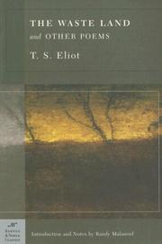 Cover of: The Waste Land and Other Poems (Barnes & Noble Classics Series) (Barnes & Noble Classics) by T. S. Eliot