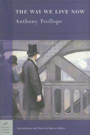 Cover of: The Way We Live Now (Barnes & Noble Classics Series) (Barnes & Noble Classics) by Anthony Trollope