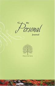 Cover of: My Personal Journal (Key Notes)