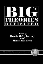 Cover of: Big Theories Revisted (Research on Sociocultural Influences on Motivation and Learning) (Research on Sociocultural Influences on Motivation & Learning)