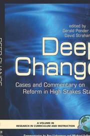 Cover of: Deep Change: Cases and Commentary on Schools and Programs of Successful Reform (Research in Curriculum and Instruction)