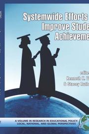 Cover of: System-wide efforts to improve student achievement