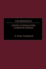 Cover of: The Manifesto: A Guide to Developing A Creative Career (GPG) (PB)