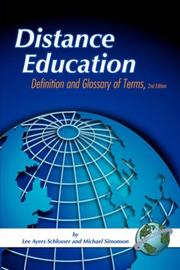 Cover of: Distance Education: Definition and Glossary of Terms