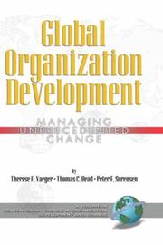 Cover of: Global Organization Development | Therese, F Yaeger