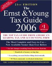 Cover of: The Ernst & Young Tax Guide 2006 (Ernst and Young Tax Guide)