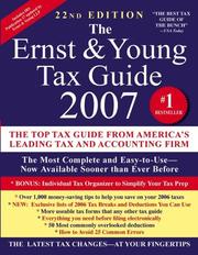 Cover of: The Ernst & Young Tax Guide 2007 by Ernst & Young LLP