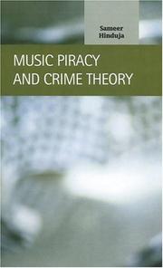 Cover of: Music piracy and crime theory by Sameer Hinduja