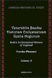 Cover of: Historiam ecclesiasticam gentis Anglorum: Bede's ecclesiastical history of England