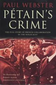 Cover of: Petain's Crime