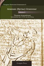 Cover of: Aramaic (Syriac) Grammar (Volume 2) by Thomas Arayathinal
