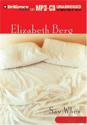 Cover of: Say When by Elizabeth Berg