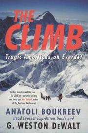 Cover of: The Climb by Anatoli Boukreev, G.Weston Dewalt