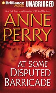 Cover of: At Some Disputed Barricade (World War One) by Anne Perry