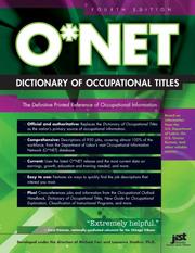 Cover of: O*NET Dictionary of Occupational Titles