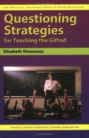 Cover of: Questioning Strategies for Teaching the Gifted (Practical Strategies Series in Gifted Education)