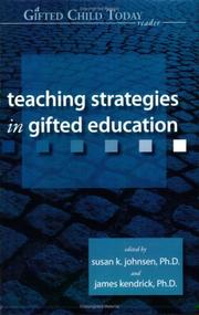 Cover of: Teaching strategies in gifted education