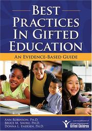 Cover of: Best Practices in Gifted Education: An Evidence-Based Guide