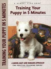 Cover of: Training Your Puppy in 5 Minutes (Positive Training) (Positive Training)
