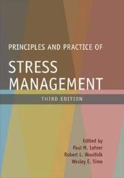 Cover of: Principles and Practice of Stress Management, Third Edition by 