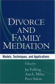 Cover of: Divorce and Family Mediation by 