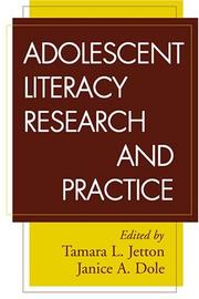 Cover of: Adolescent literacy research and practice