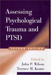 Cover of: Assessing Psychological Trauma and PTSD, Second Edition