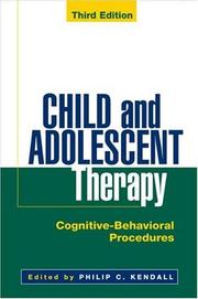 Cover of: Child and Adolescent Therapy: Cognitive-Behavioral Procedures
