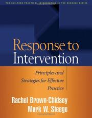 Cover of: Response to Intervention by Rachel Brown-Chidsey, Mark W. Steege