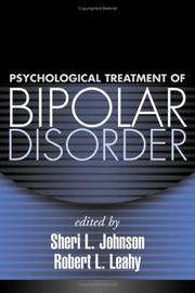 Cover of: Psychological Treatment of Bipolar Disorder | 
