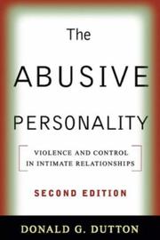 Cover of: The Abusive Personality, Second Edition by Donald G. Dutton