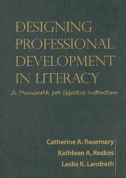 Cover of: Designing Professional Development in Literacy: A Framework for Effective Instruction (Solving Problems In Teaching Of Literacy)