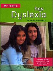 Cover of: My friend has dyslexia