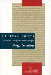 Cover of: Culture Counts: Faith and Feeling in a World Besieged
