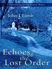 Cover of: Echoes of the lost order