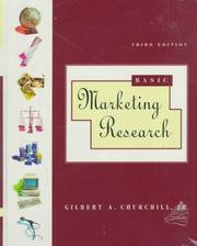 Cover of: Basic marketing research by Gilbert A. Churchill