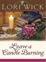 Cover of: Leave a Candle Burning (Walker Large Print Books)