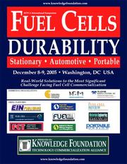 Cover of: Fuel Cells Durability by Knowledge Foundation