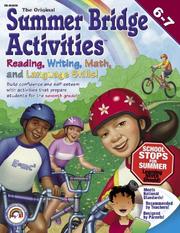 Cover of: Summer Bridge Activities: 6th to 7th Grade