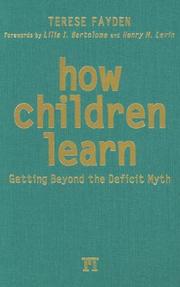 Cover of: How children learn by Terese Fayden