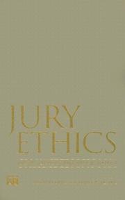 Cover of: Jury Ethics by John Kleinig, James P. Levine