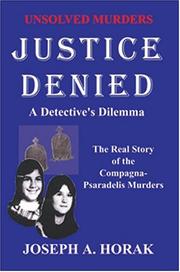 Cover of: Justice Denied | Joseph A. Horak