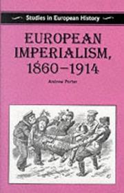 Cover of: European imperialism, 1860-1914 by A. N. Porter
