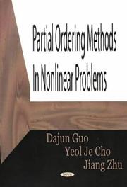 Cover of: Partial Ordering Methods In Nonlinear Problems