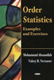 Cover of: Order Statistics: Examples And Exercises