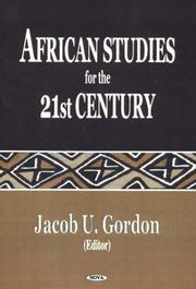 Cover of: African studies for the 21st century