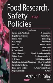 Cover of: Food research, safety, and policies