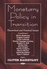 Cover of: Monetary Policy in Transition | Olivier Basdevant
