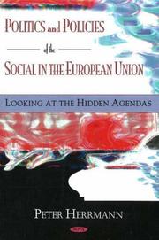 Cover of: Politics And Policies of the Social in the European Union: Looking at the Hidden Agendas