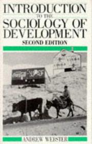 Introduction to the sociology of development by Andrew Webster